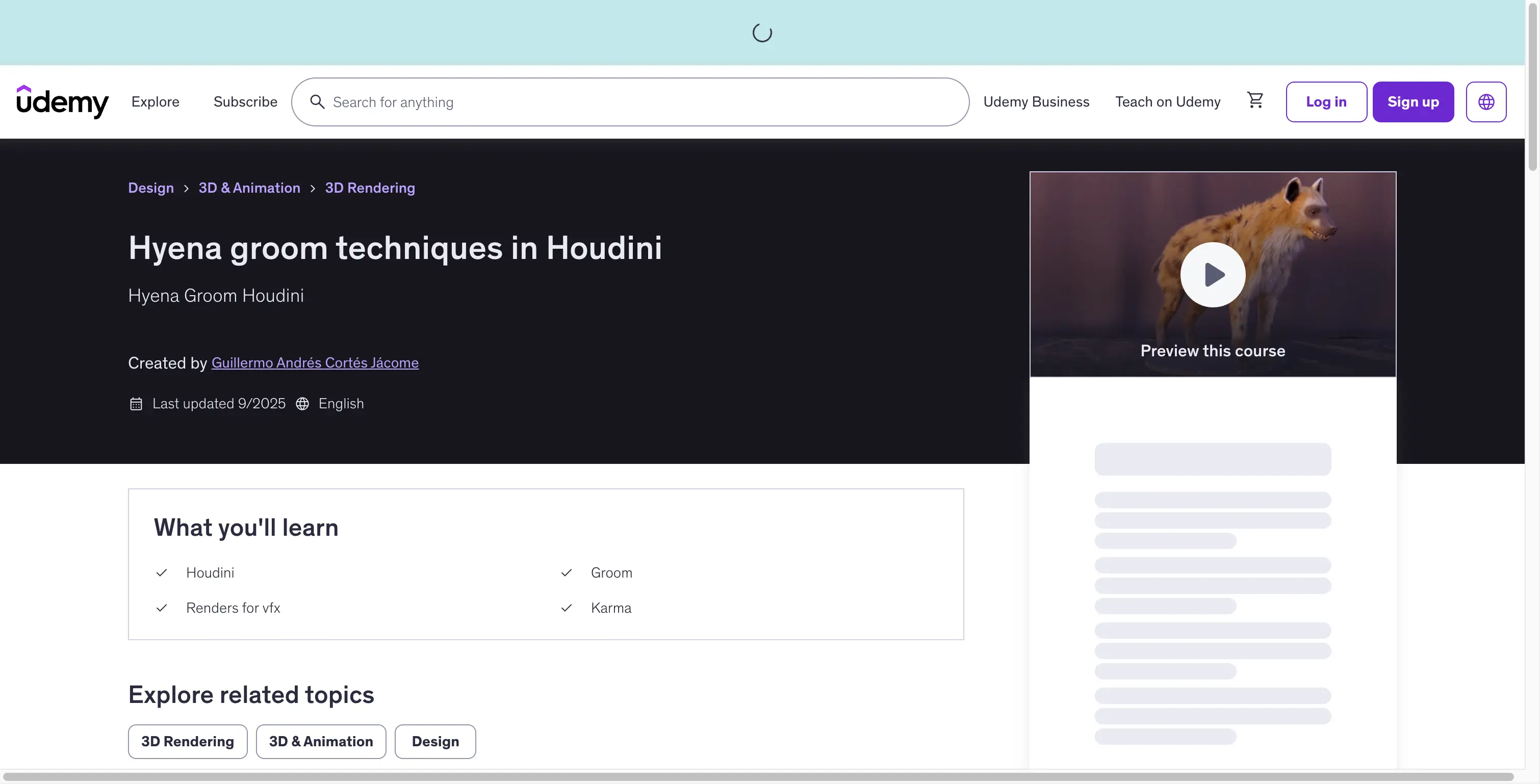 Hyena Groom Techniques In Houdini