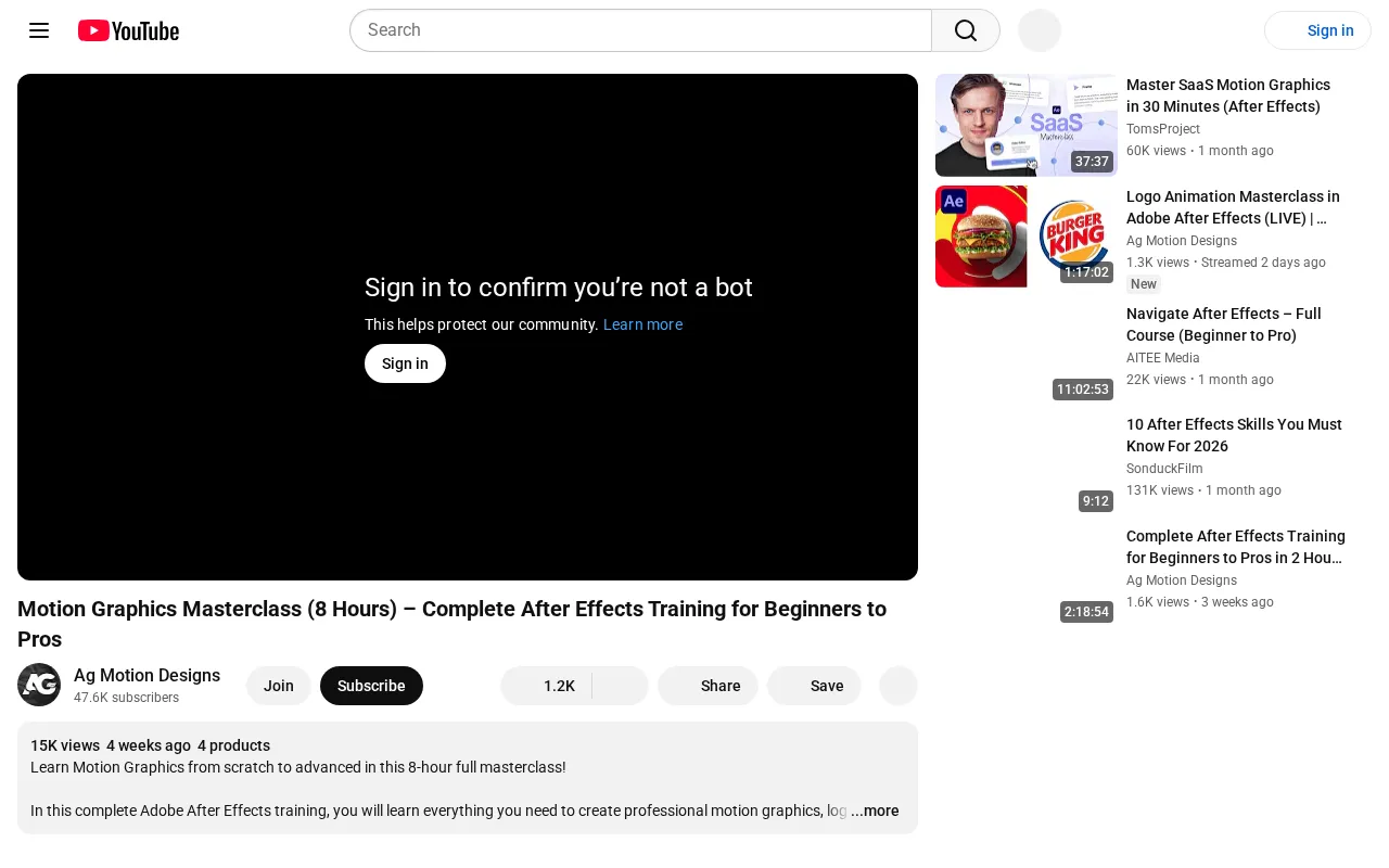 Adobe After Effects Masterclass: From Beginner to Pro
