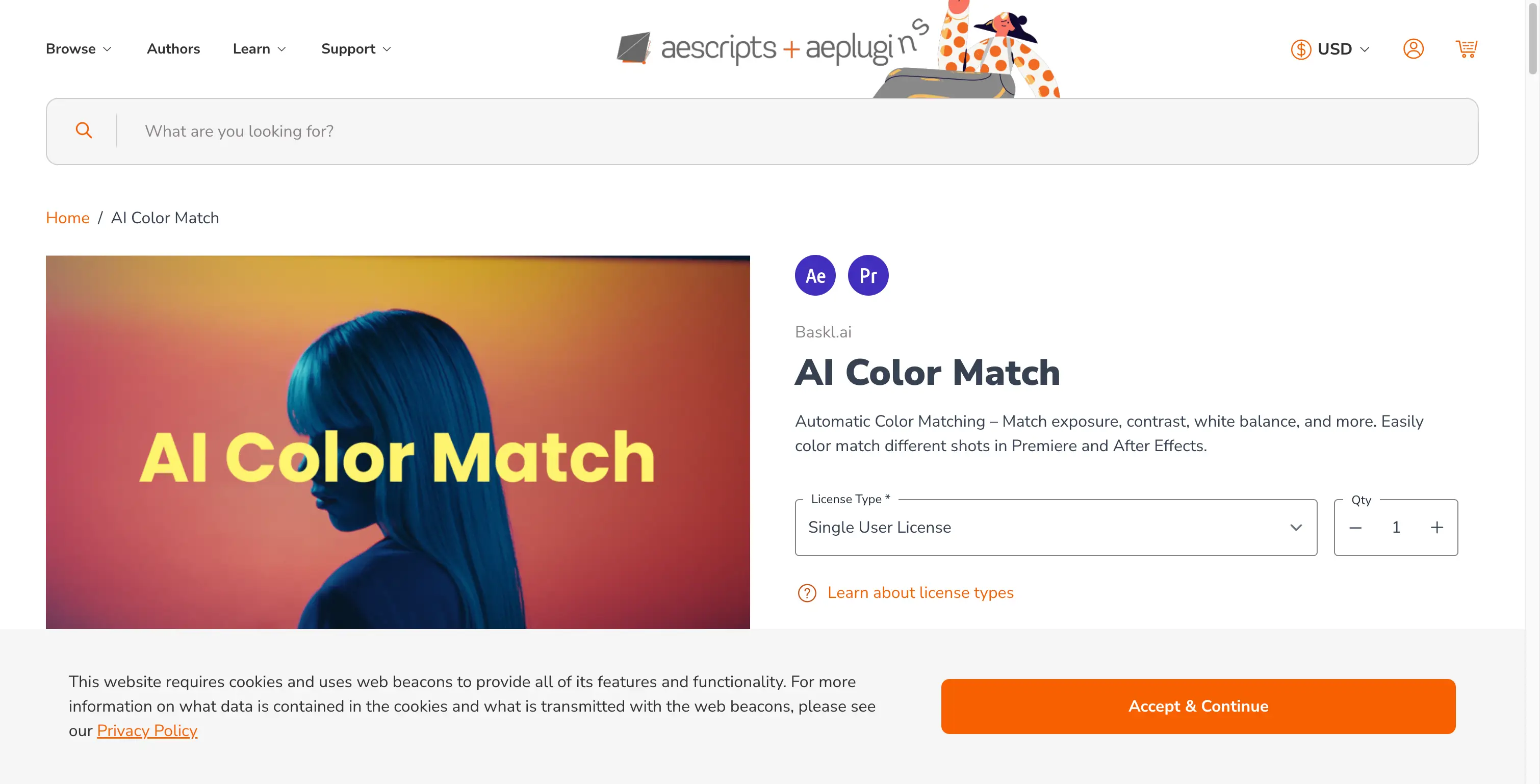 Aescripts AI Color Match
