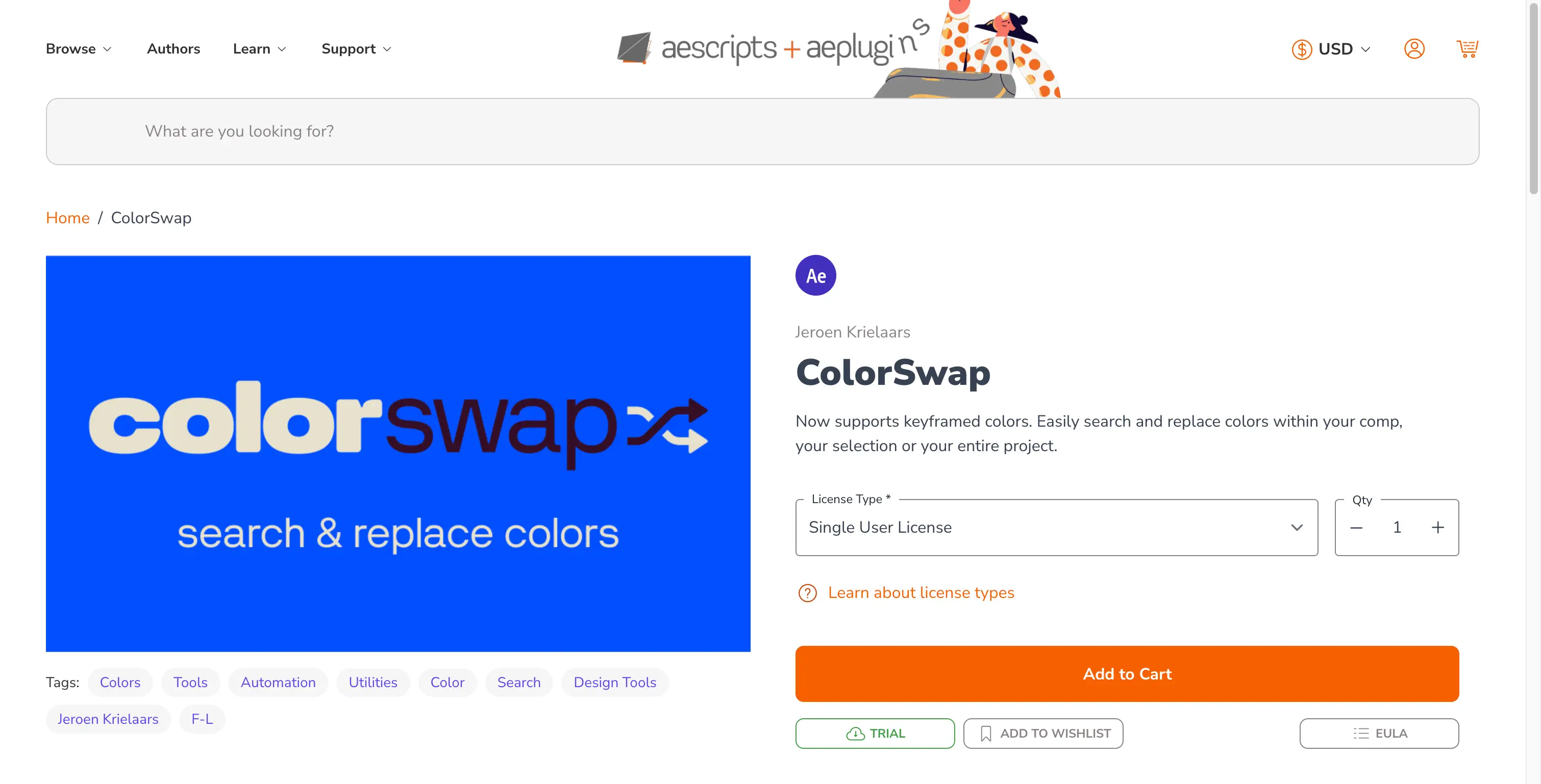 AE Color Search and Replace Script Aescripts ColorSwap V1.1