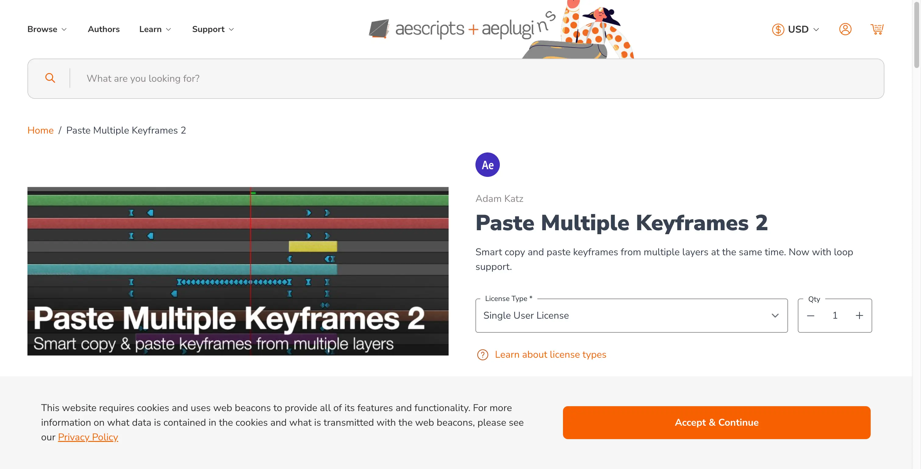 AE Keyframe Copy Paste Align Mirror Scale Control Script Aescripts Keystone v2.0.9 + Tutorial