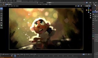 Blender Grease Pencil Drawing Workflow - Professional Artist Using Graphics Tablet
