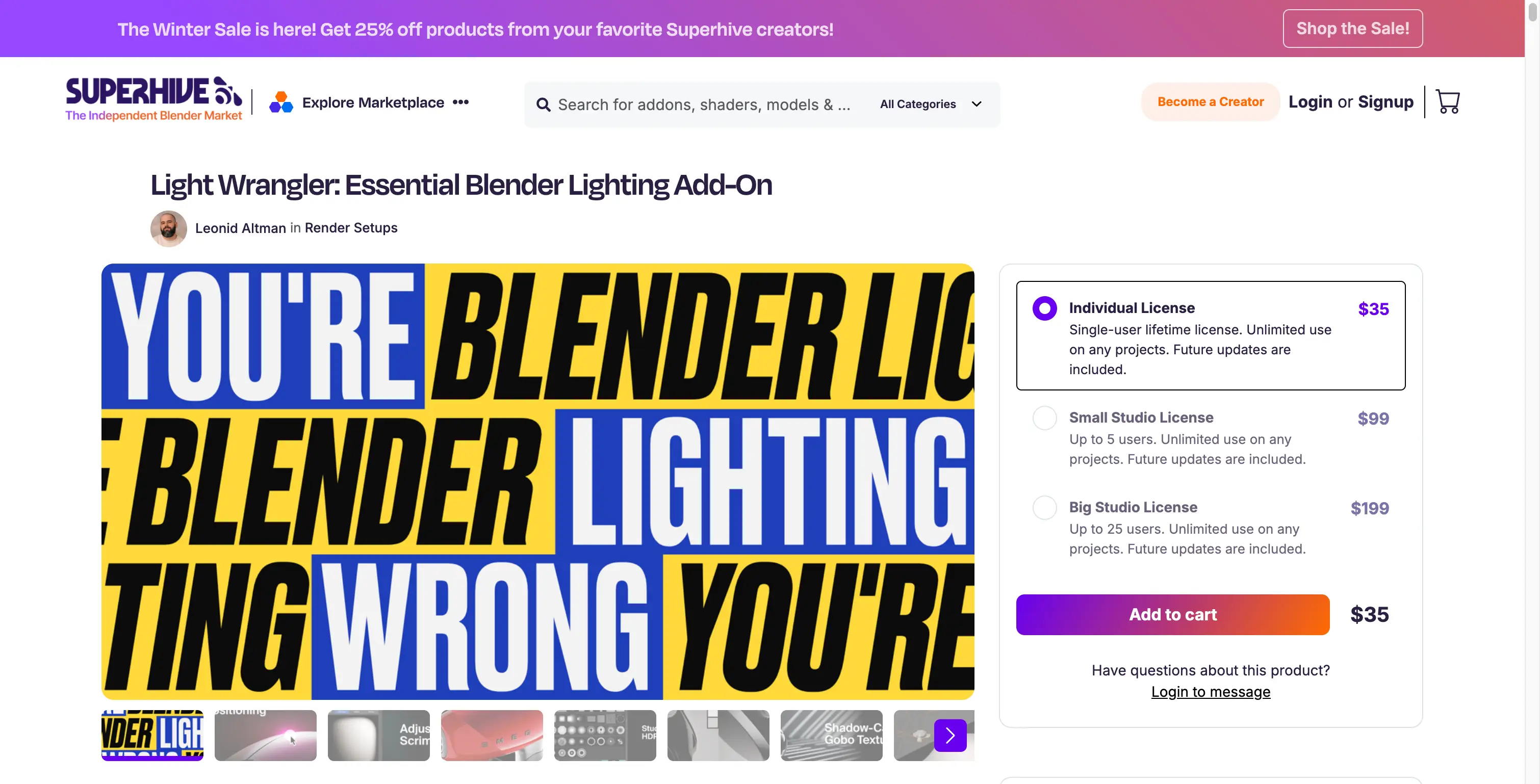 Blender Light Wrangler Addon