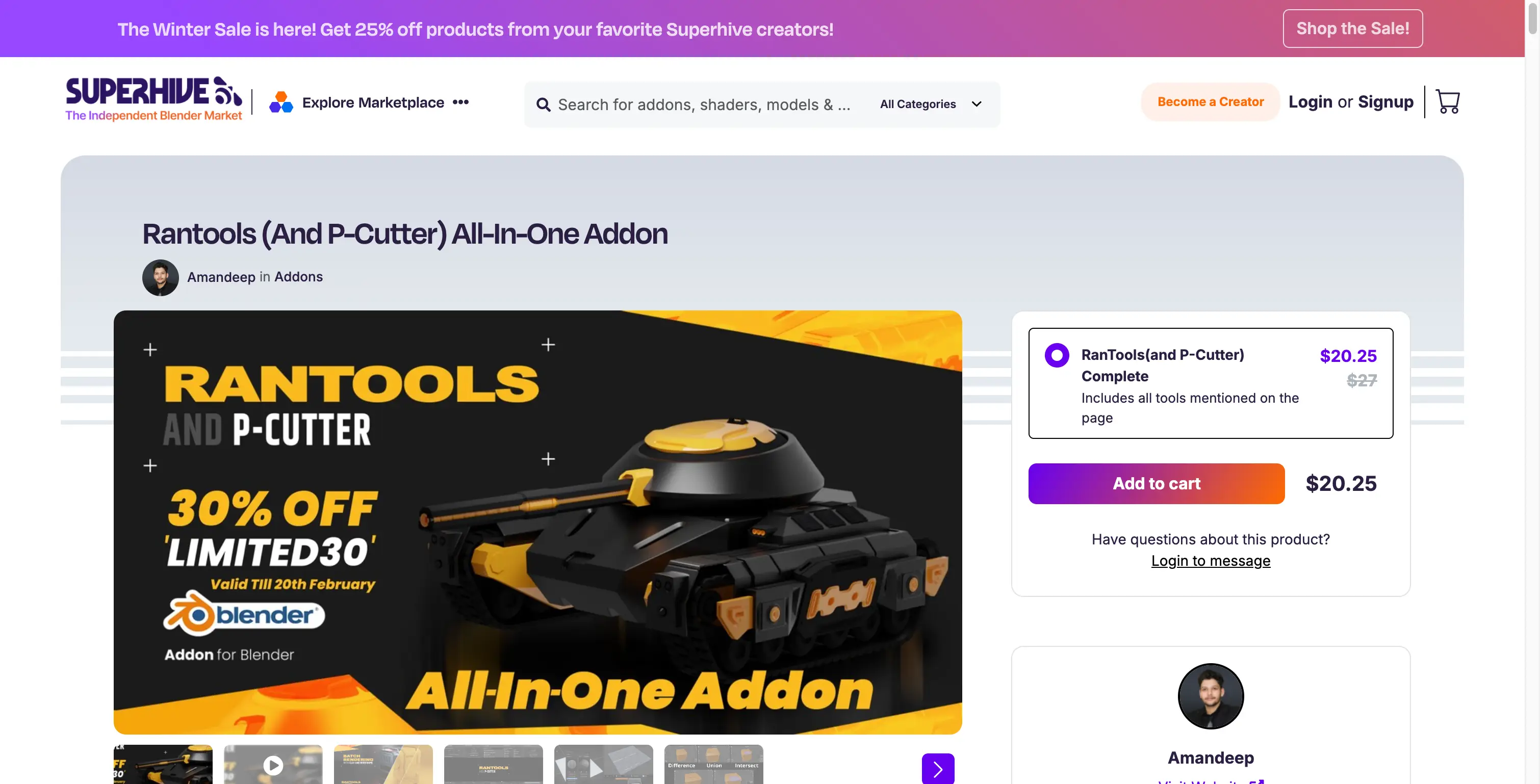 Blender Rantools Pcutter Addon