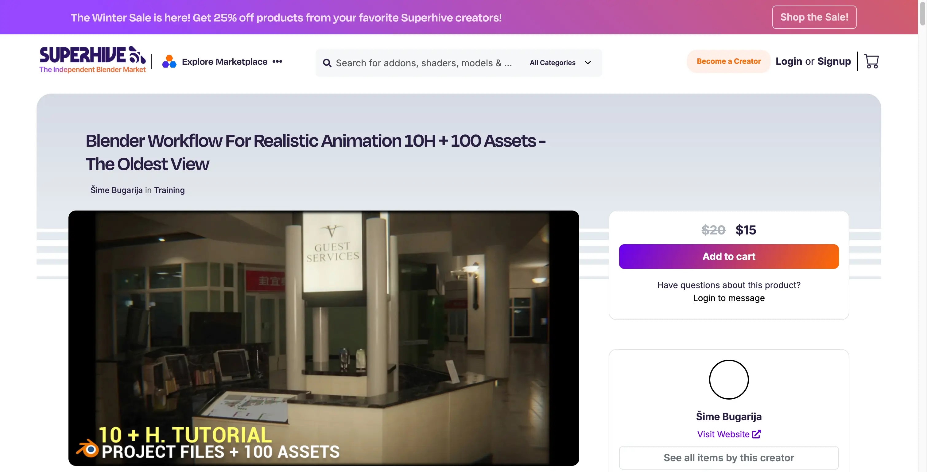 Blender Realistic Mall Animation Workflow