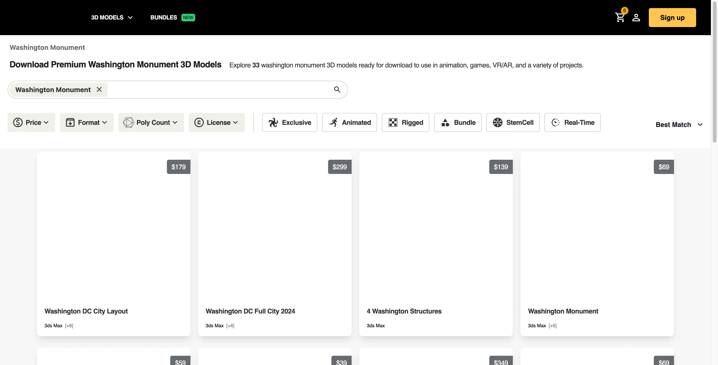 Blender Washington Dc Models