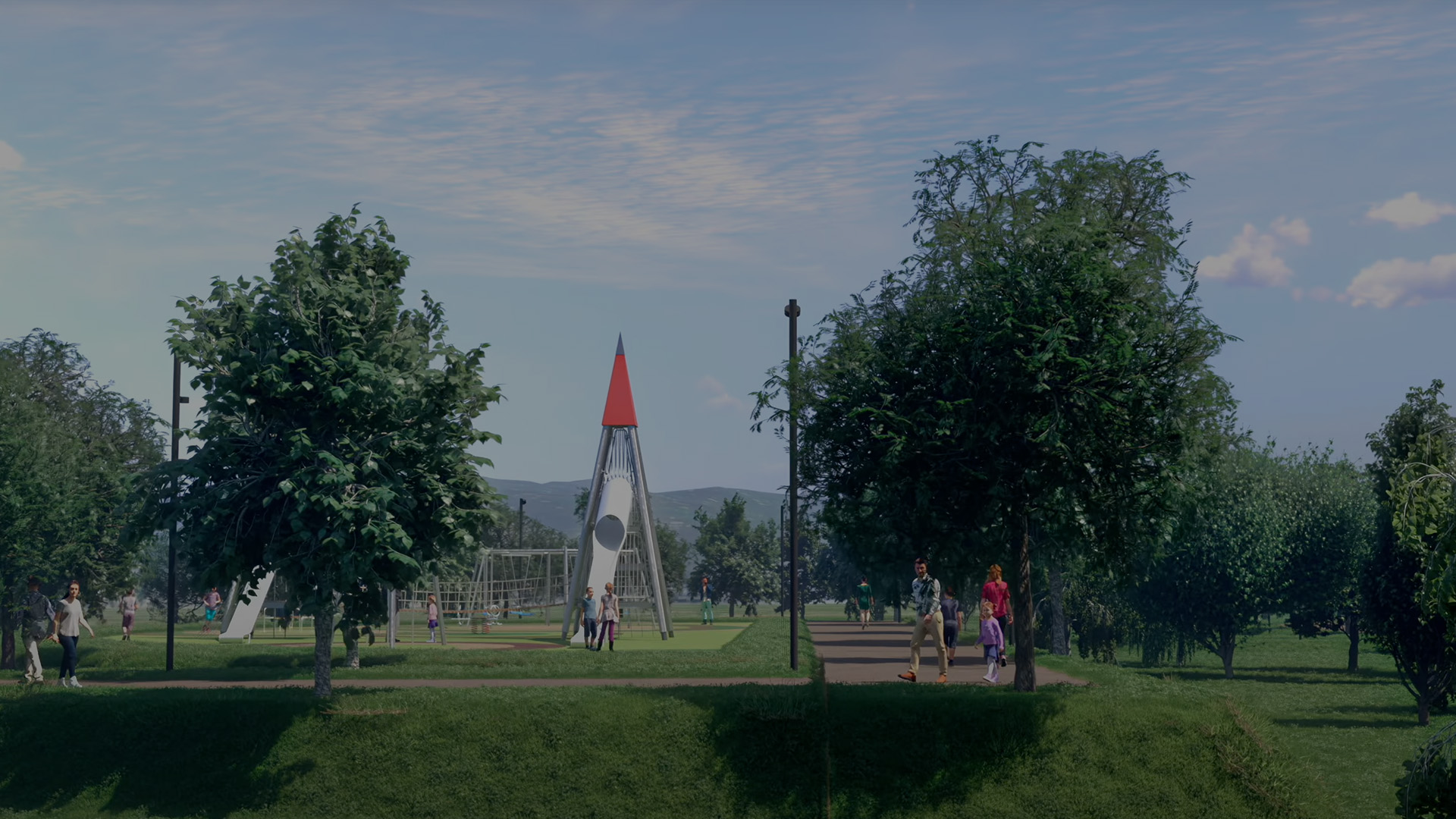 Chaos Envision cinematic architectural animation showing dynamic camera fly-through of modern interior space