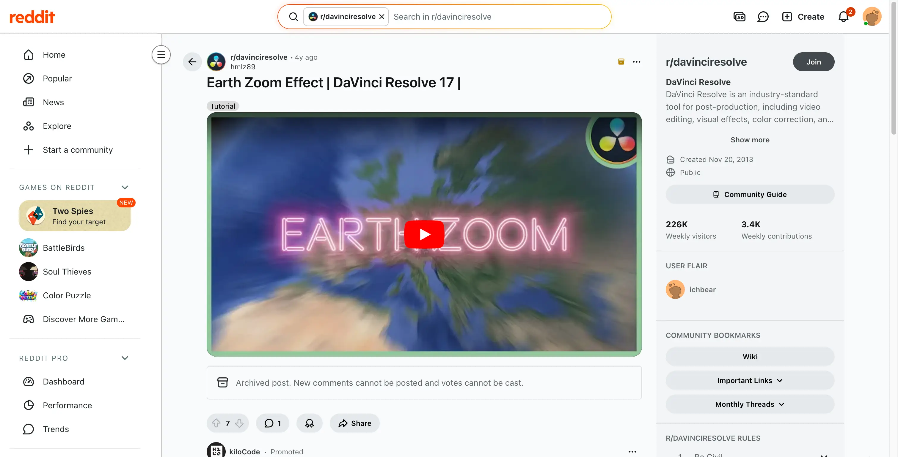 Earth Zoom Transitions