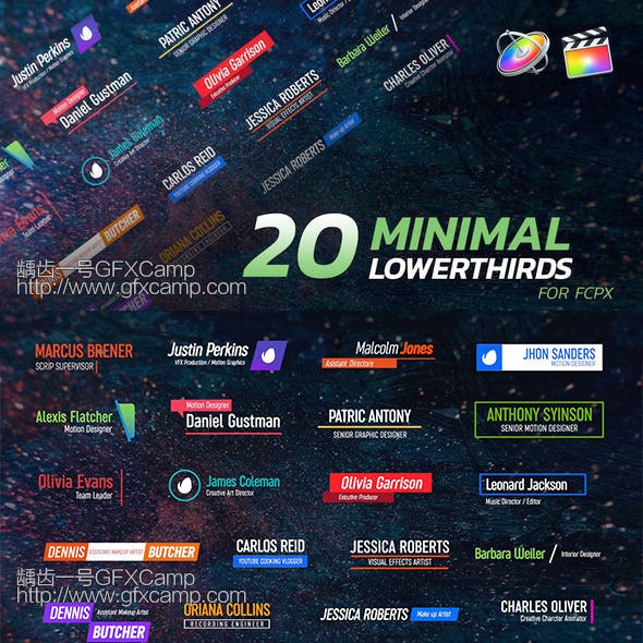 FCPX Minimal Lower Thirds Pack