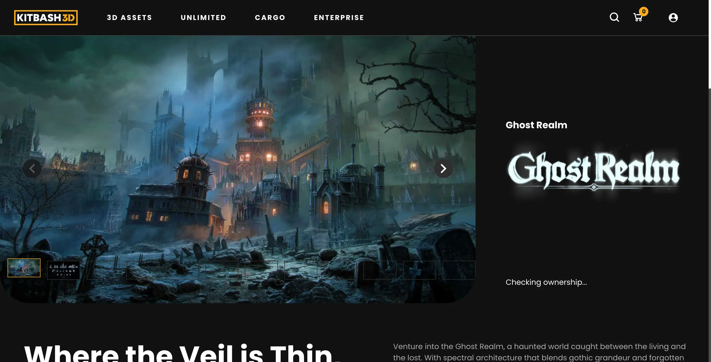 Kitbash3D Ghost Realm 3D Model Assets