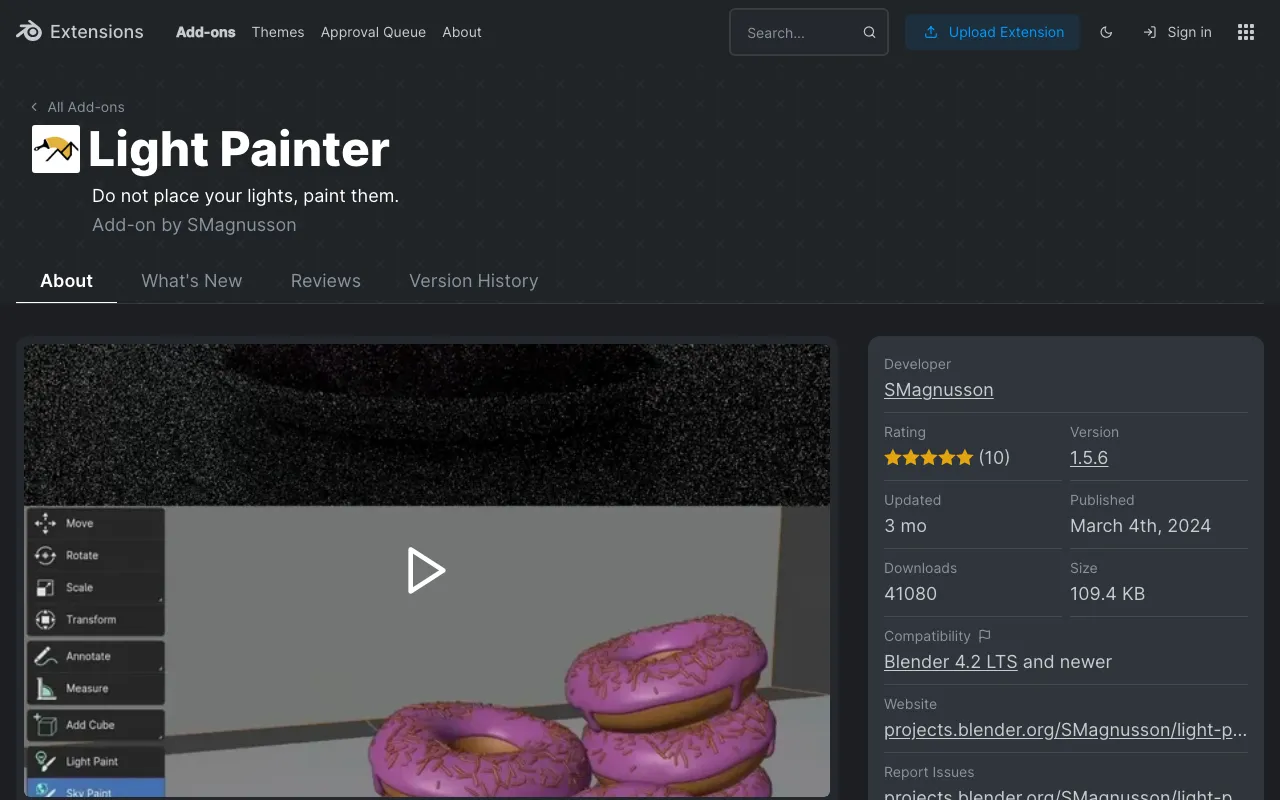 Light Painter V1.5.5 - Position-Specific Light Generation Plugin