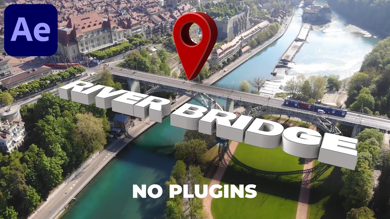 Simple 3D Map Location Marker Arrow Position Indicator Animation Preset for After Effects