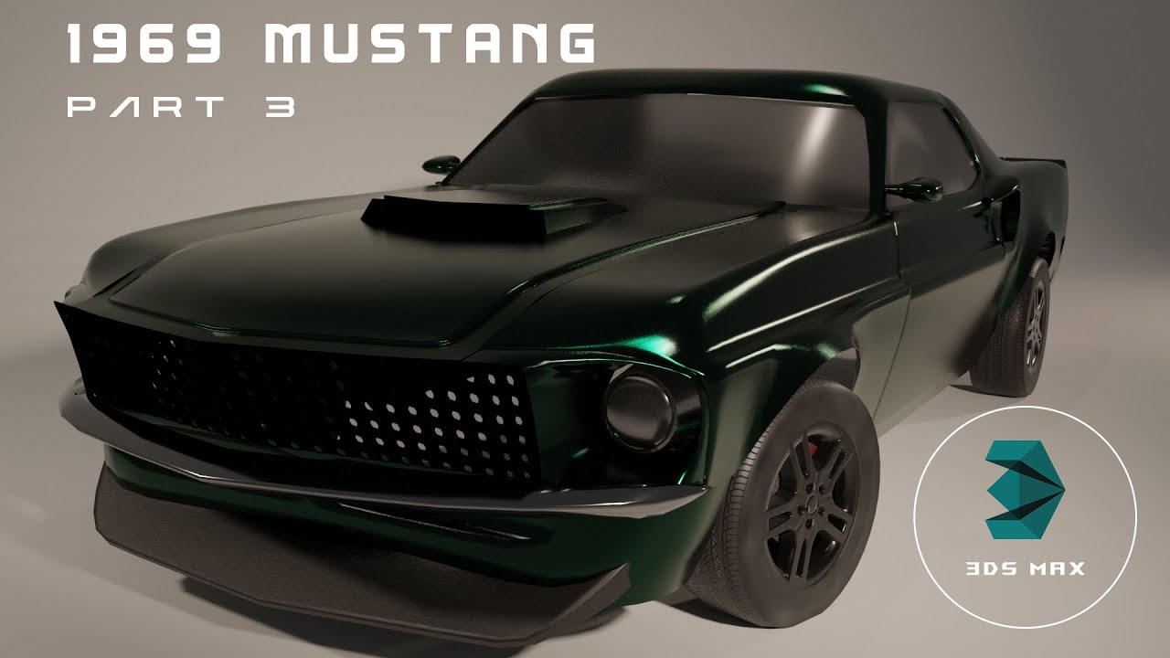 3DS MAX Mustang Car Modeling Tutorial - Complete Vehicle Creation