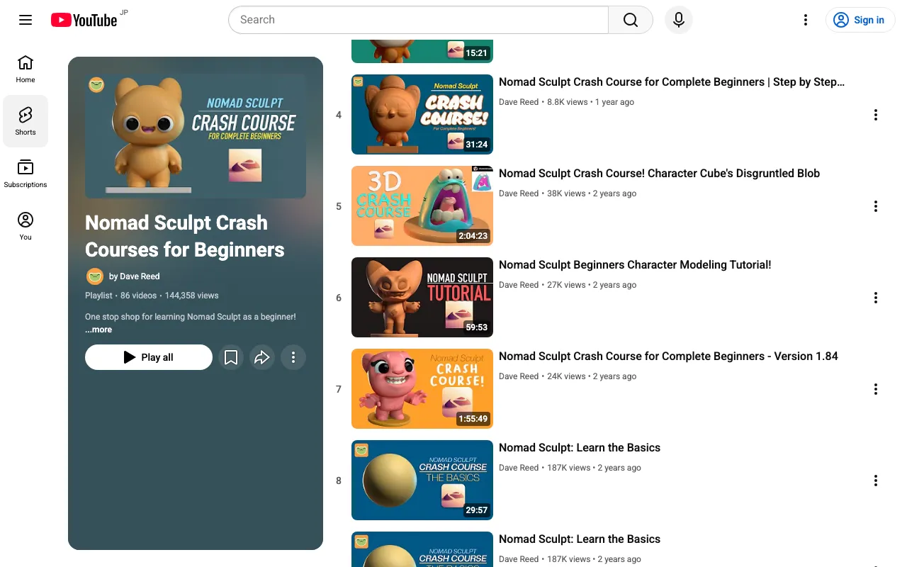 Nomad Sculpt Crash Course for Beginners