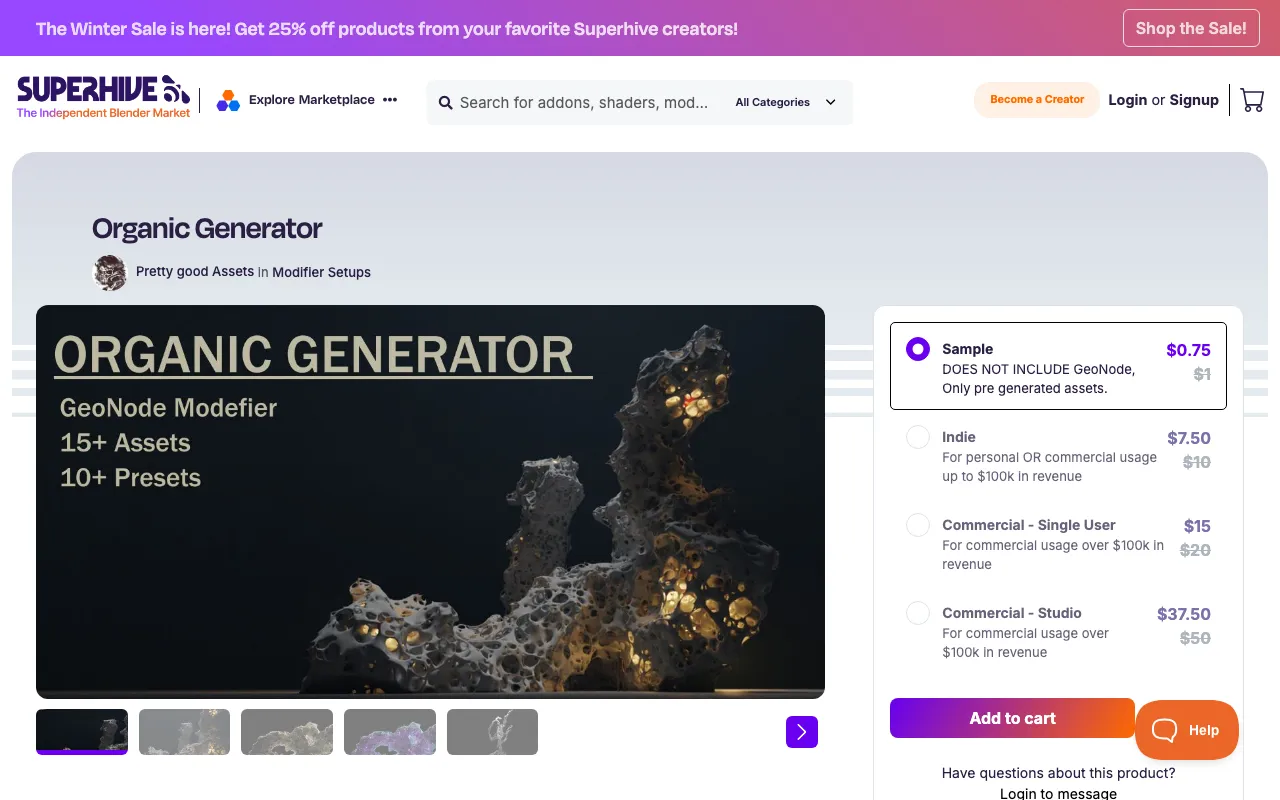 Organic Generator Banner