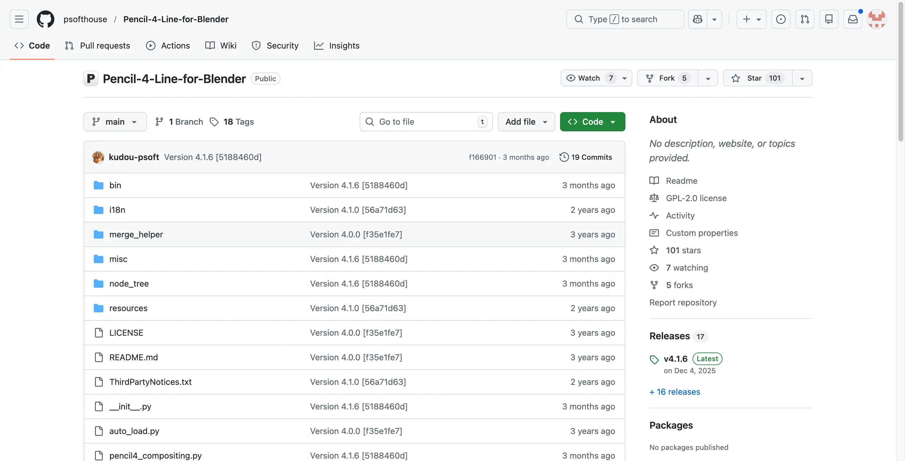 Psoft Pencil 4 Line For Blender