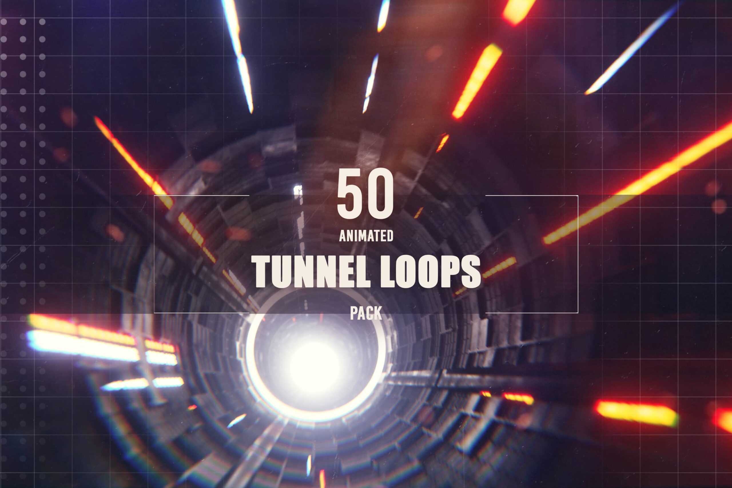 50 Animated Tunnel Loops Pack - Hero Preview