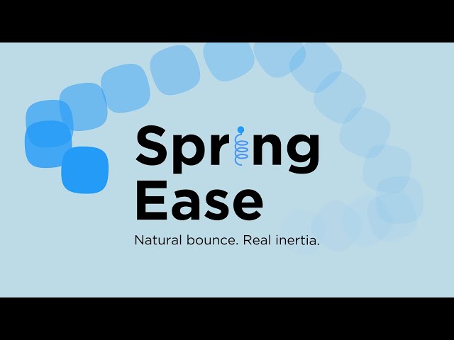 Spring Ease official product interface - Natural bounce and real inertia animation system