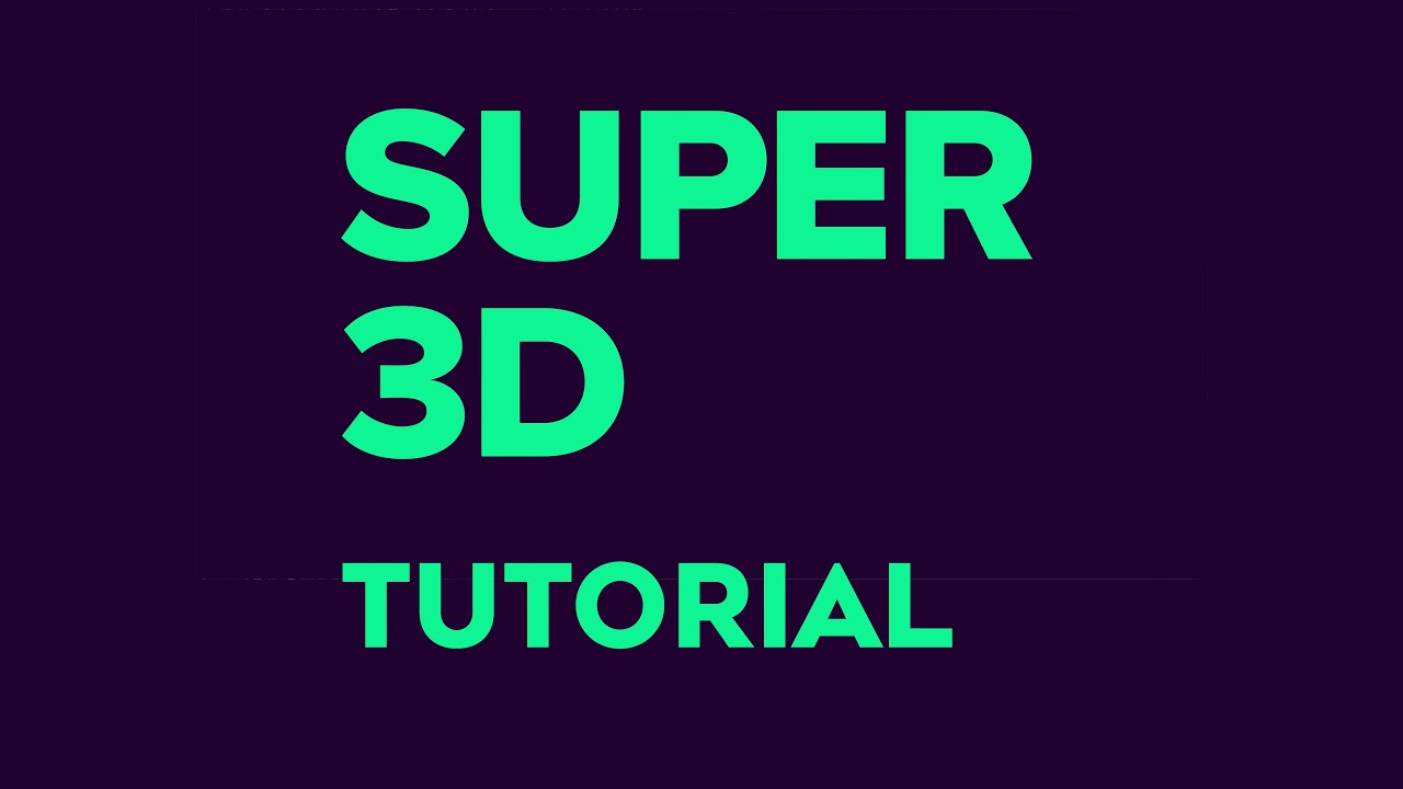 Aescripts Super 3D - After Effects 3D model import and editing extension interface