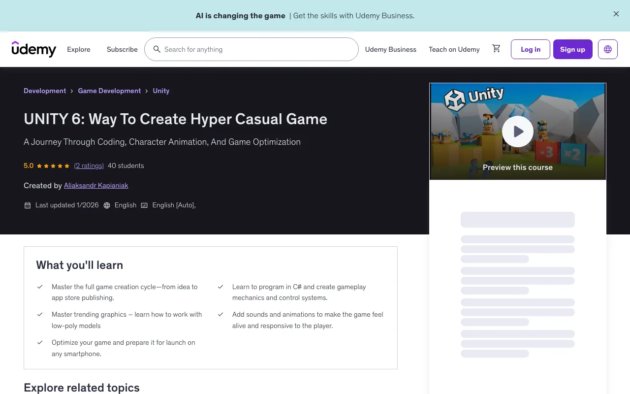 Unity 6: Way To Create Hyper Casual Game
