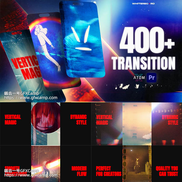 400 Vertical Transitions Pack Poster