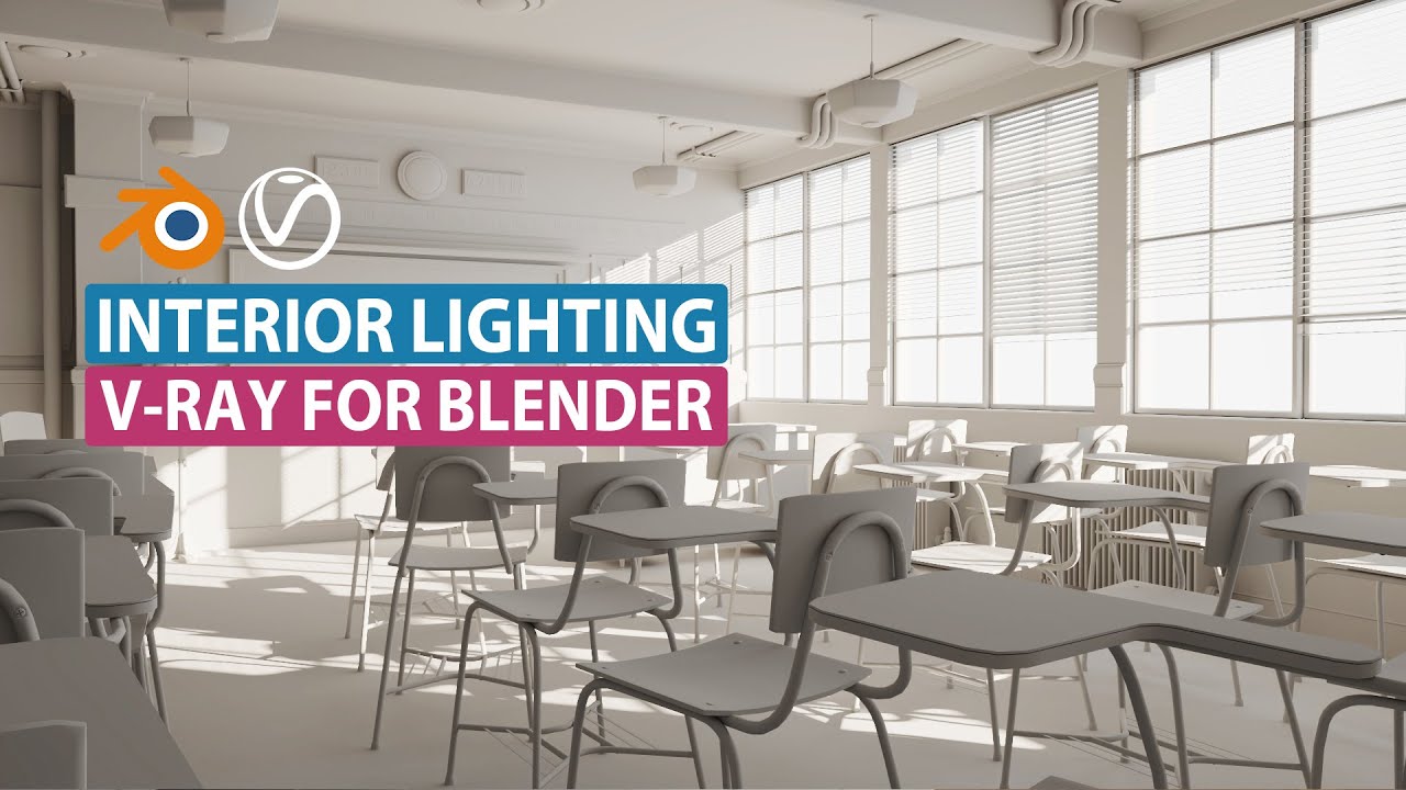 V-Ray for Blender interior lighting tutorial - Professional daylight rendering setup
